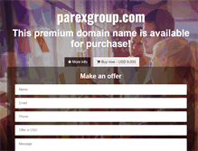 Tablet Screenshot of parexgroup.com